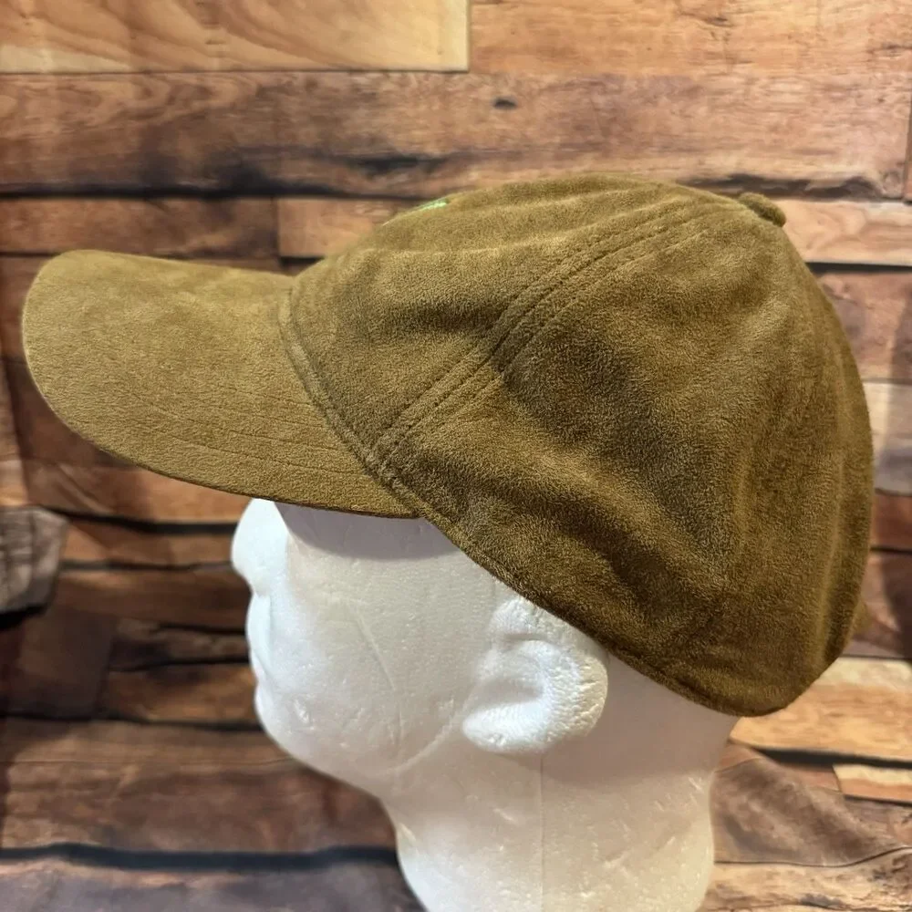 No Boundaries Cactus Hat Cap Faux Suede Rust Brown Adjustable Dad Hat Desert Men